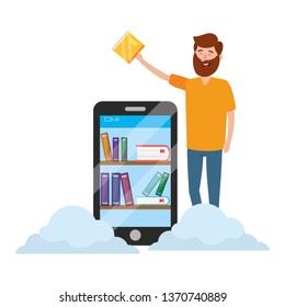 online education cartoon