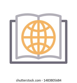 online education colour line vector icon