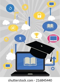 Online education concept