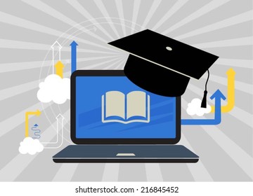 Online education concept