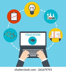 Online education concept