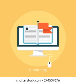 Online education concept