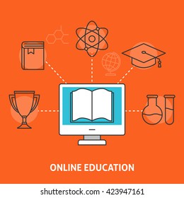 Online education concept