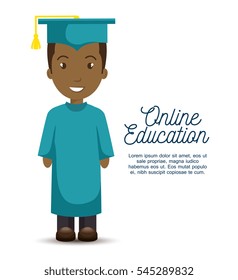 online education concept icon