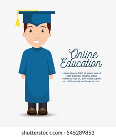 online education concept icon