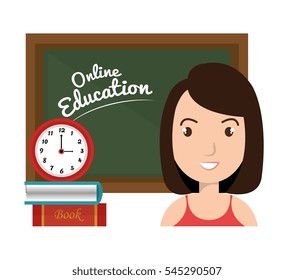 online education concept icon