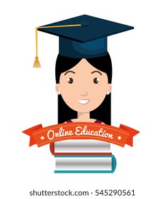 online education concept icon
