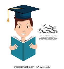 online education concept icon