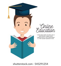 online education concept icon