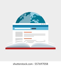 online education concept icon