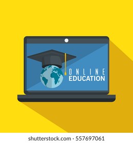 online education concept icon