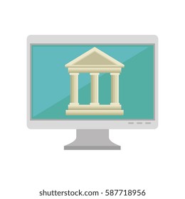 online education concept icon