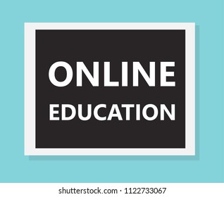 online education concept- vector illustration