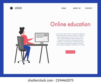 Curso de educación en línea Estudio desde área remota por aplicación en línea de varios equipos, Stylus, laptop y Smartphone con señal de Internet en estación de trabajo Vista isométrica Banner de gráficos vectores