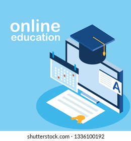 online education with desktop