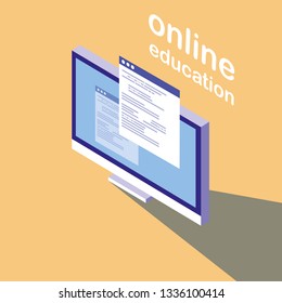 online education with desktop
