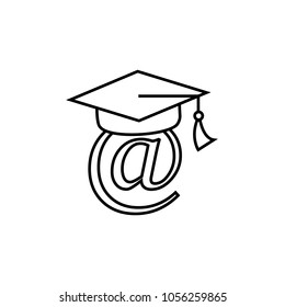 Online education e-learning iconsisolated on white background icons vector illustration.Premium quality graphic design. Signs, symbols collection icon for websites, web design