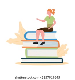 Webinar-Zusammensetzung der Online-Schulung eLearning mit Charakter des Lernens durch Fernübertragung Vektorgrafik