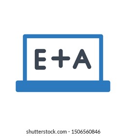 online education glyph colour vector icon