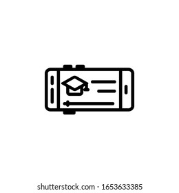 online education icon. Online Learning icon. Perfect for application, web, logo and presentation template. icon design line style