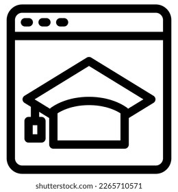 online education icon or logo isolated sign symbol vector illustration - high quality black style vector icons

