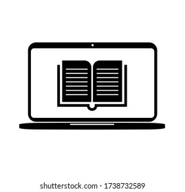 online education icon on white background