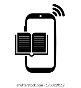 online education icon on white background