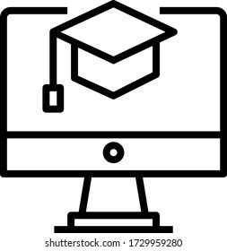 Online education icon set. Distant study