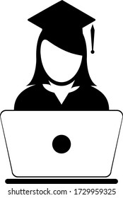 Online education icon set. Distant study