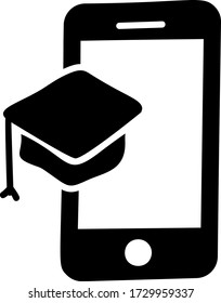 Juego de iconos de educación en línea. Estudio a distancia