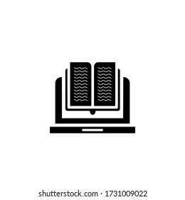 Juego de iconos de educación en línea. Estudio a distancia