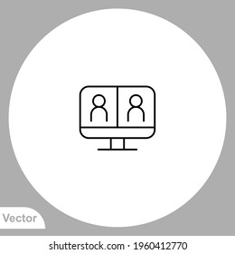 Online education icon sign vector,Symbol, logo illustration for web and mobile