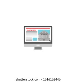 Online education icon Vector İllustration