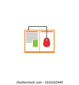 Online education icon Vector İllustration