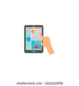 Online education icon Vector İllustration