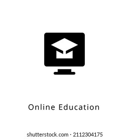 online education icon in vector. Logotype