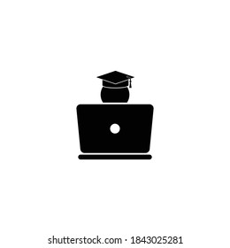 online education icon vector symbol