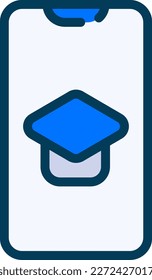 Online Education Icon Vector - This icon is typically designed to represent online education or e-learning. It may feature an image of a graduation cap, a book, or a computer screen