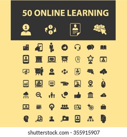 Online education icons