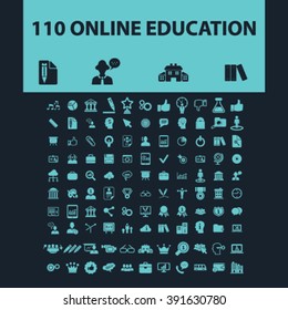 online education icons
