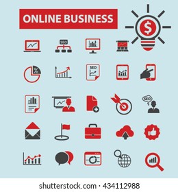 online education icons
