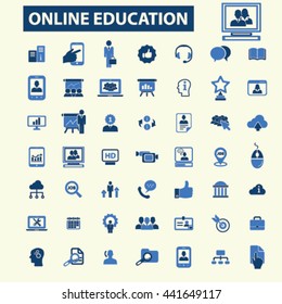 online education icons