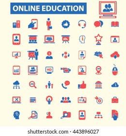 online education icons