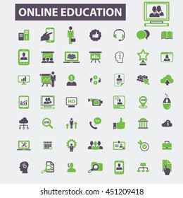 online education icons