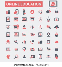 online education icons