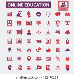 online education icons