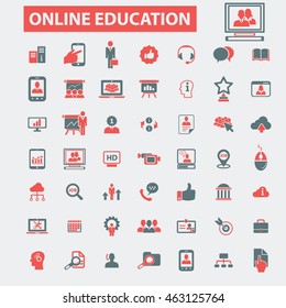 online education icons