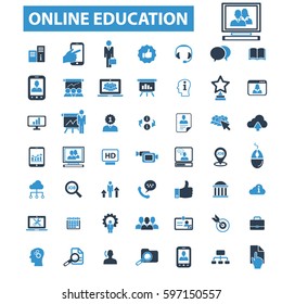 online education icons