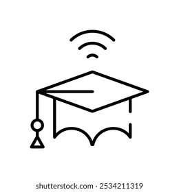 Online education icons set five different style vector stock illustration