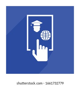 Online education icons simple Illustration Clip Art vector